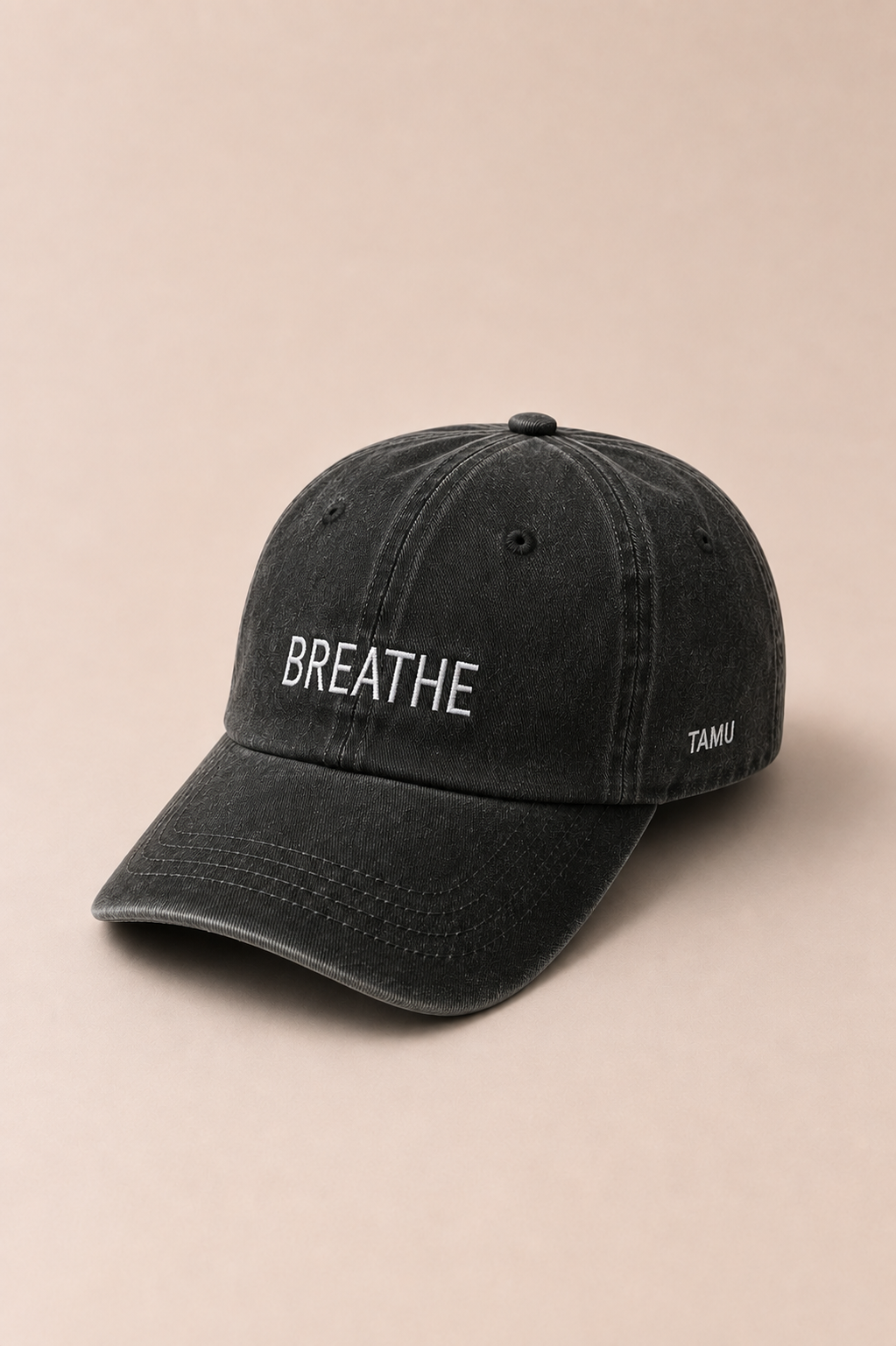 Breathe Unisex Cap Washed Black