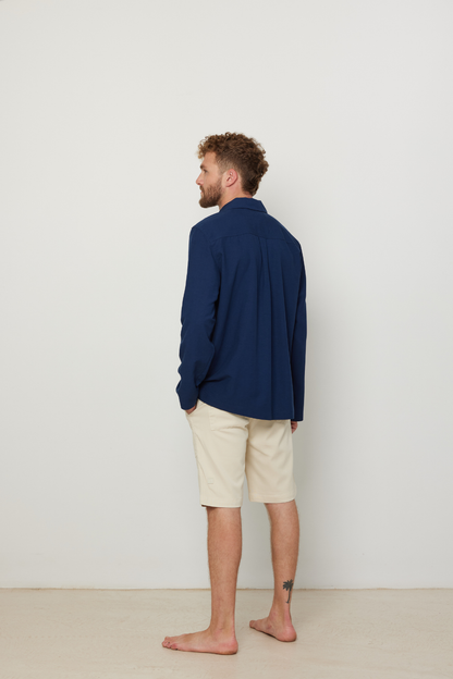 Relaxed Pocket Shirt Navy