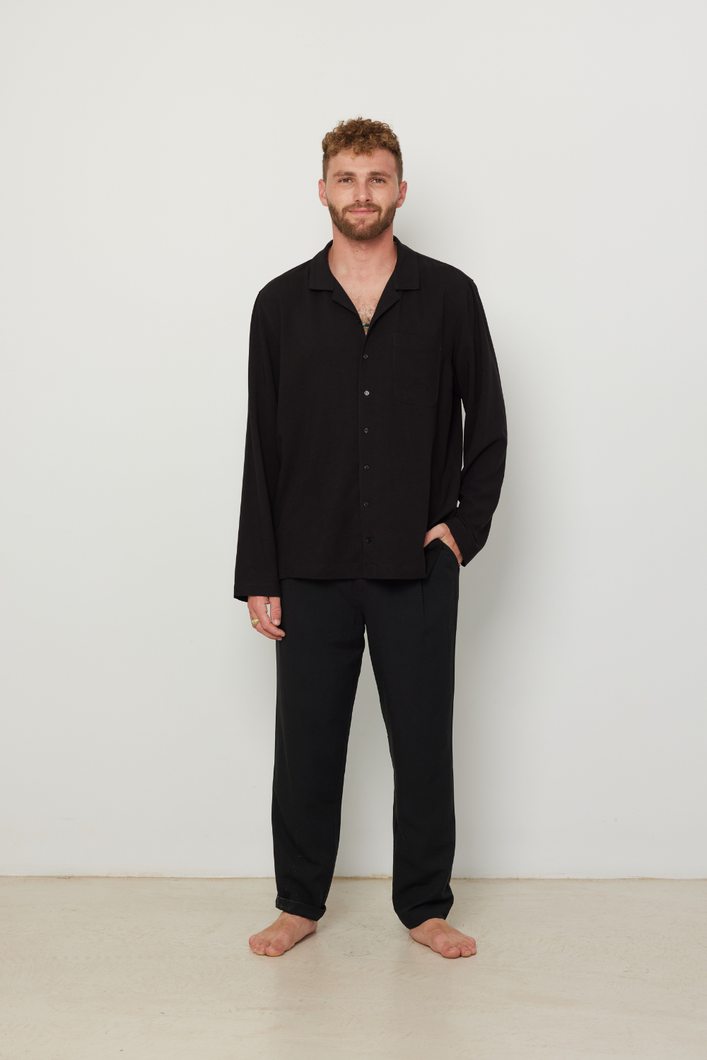 Relaxed Pocket Shirt black