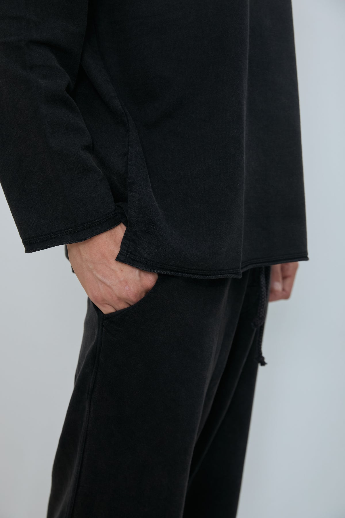 MONDRIAN SWEAT-PANTS WASHED BLACK