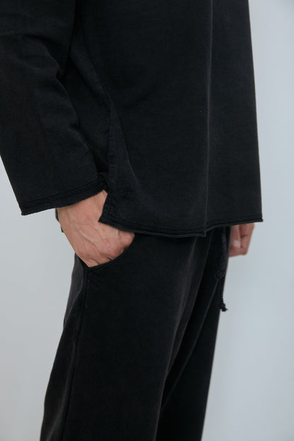 MONDRIAN SWEAT-PANTS WASHED BLACK