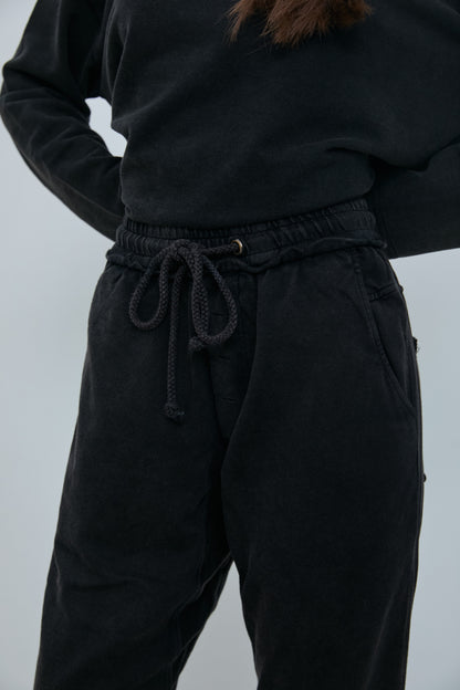MONDRIAN SWEAT-PANTS WASHED BLACK