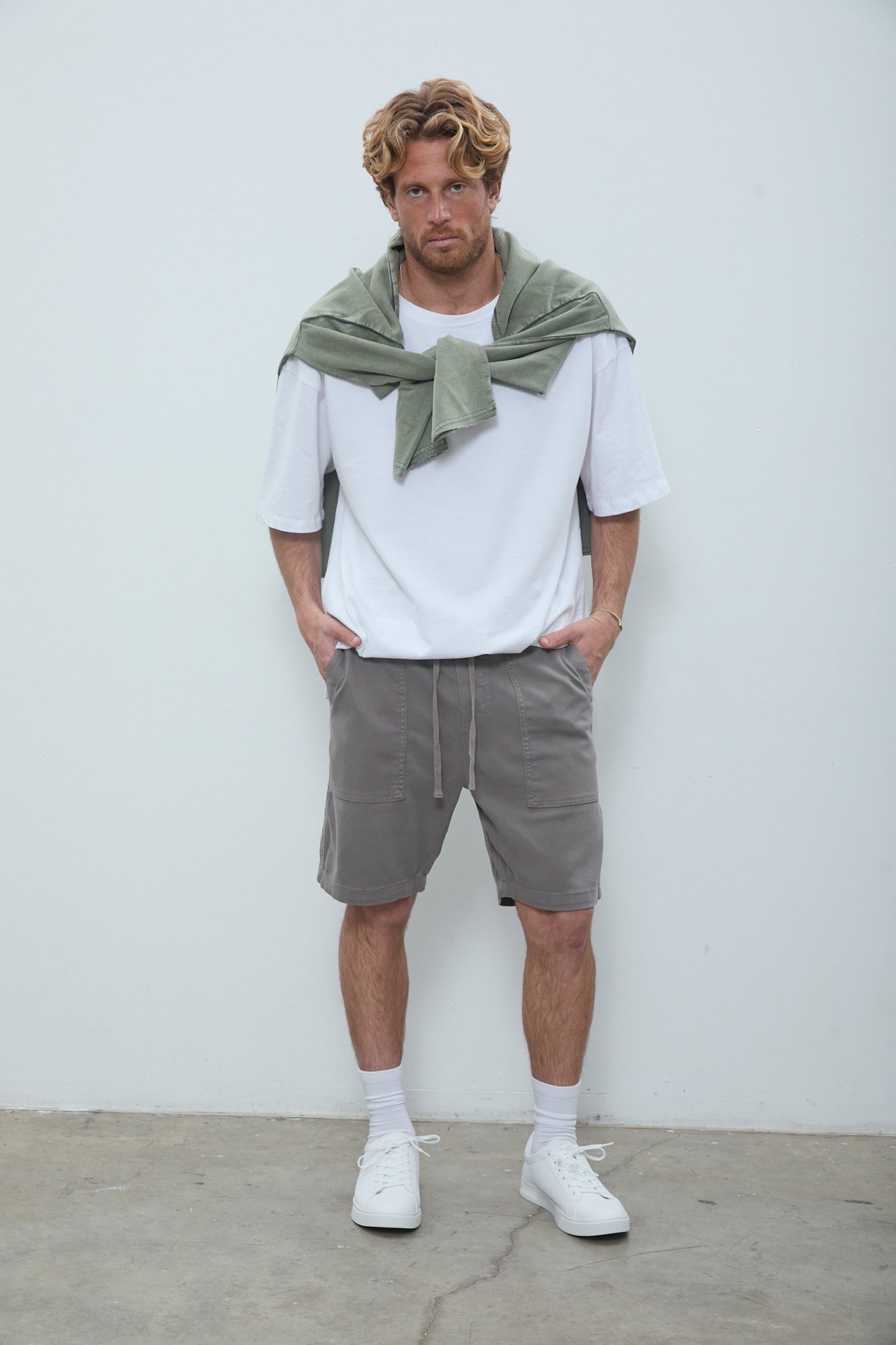 Castel Bermuda Shorts Vintage Grey