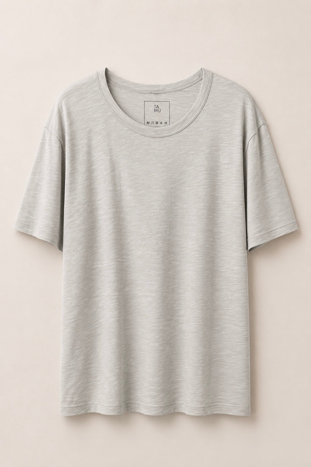 Adam Slub T-Shirt Light Grey