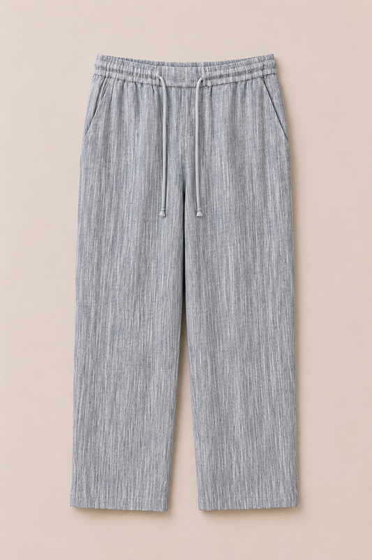 Relaxed linen pants Navy