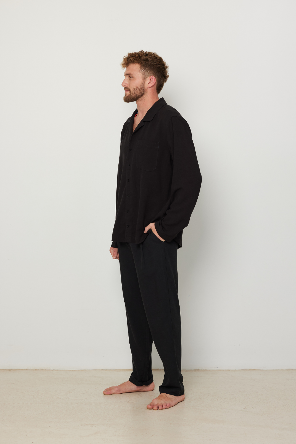Relaxed Pocket Shirt black