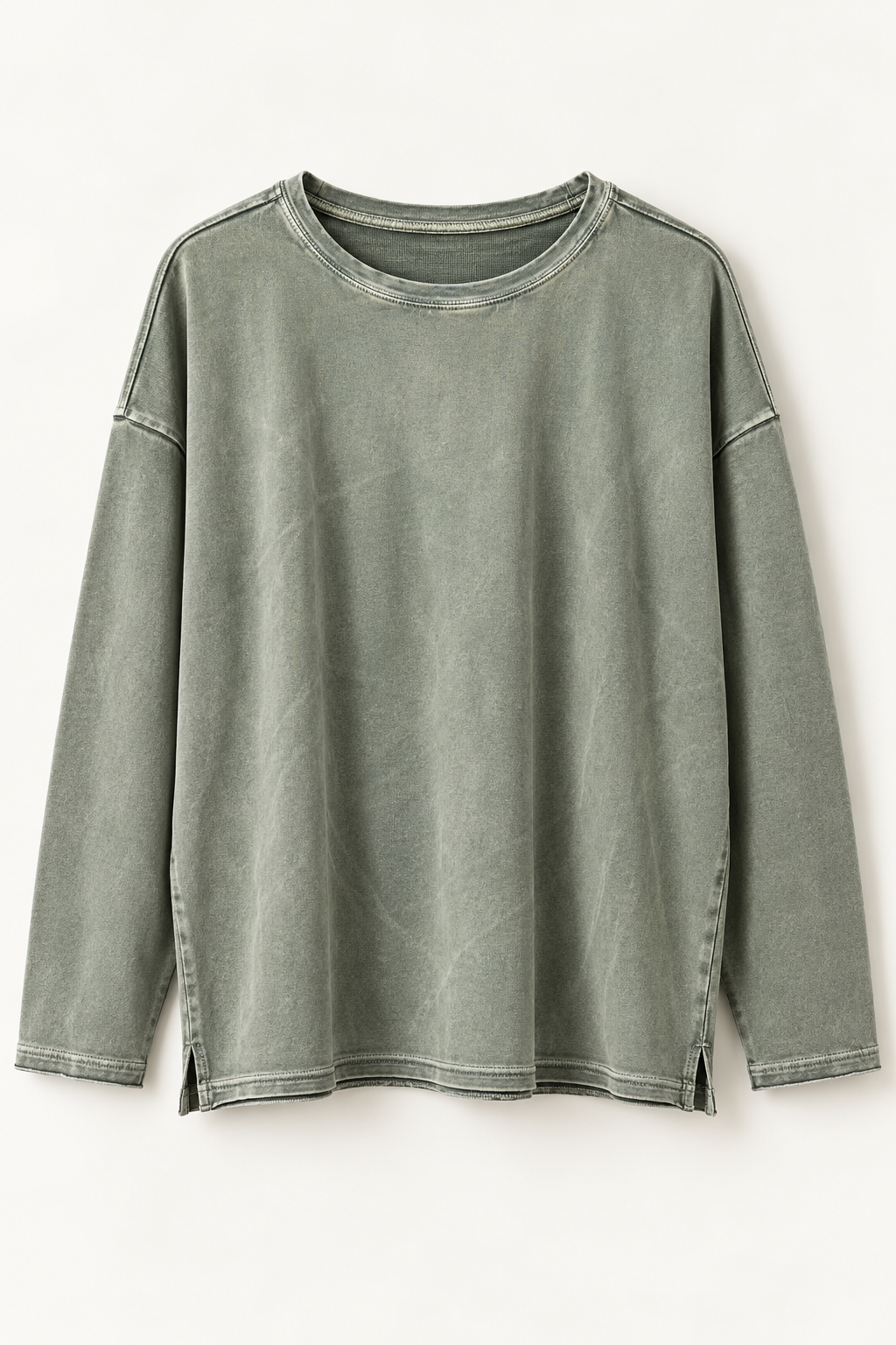 KLEE SWEATSHIRT WASHED KAHKI