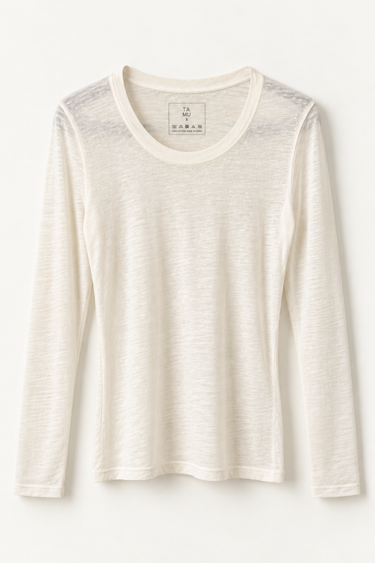 AGNES LONG SLEEVE T-SHIRT cream