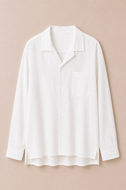 Relaxed Pocket Shirt white