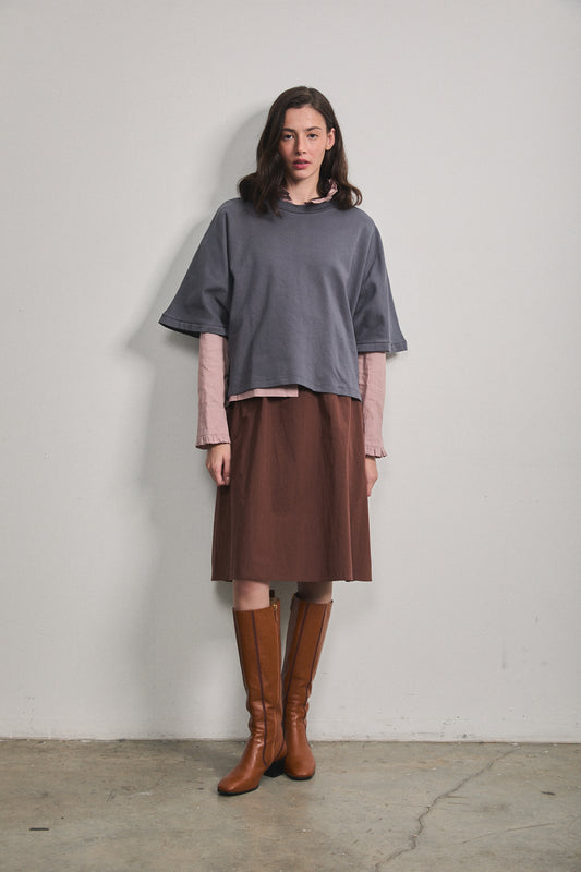 ELAN NYLON SKIRT ESPRESSO