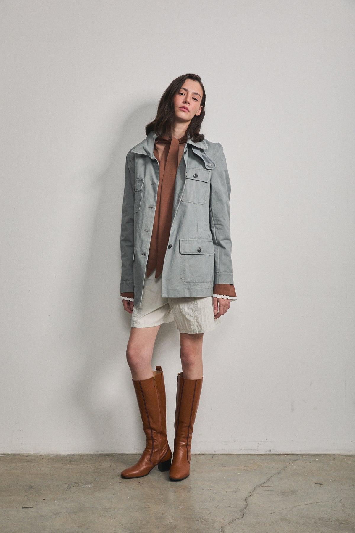 RENOIR MILITARY JACKET Light Grey