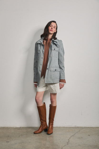 RENOIR MILITARY JACKET Light Grey