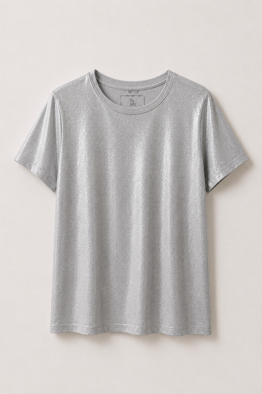 Coco Shimmering T-Shirt Grey