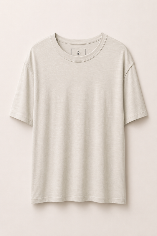 Adam Slub T-Shirt Cream