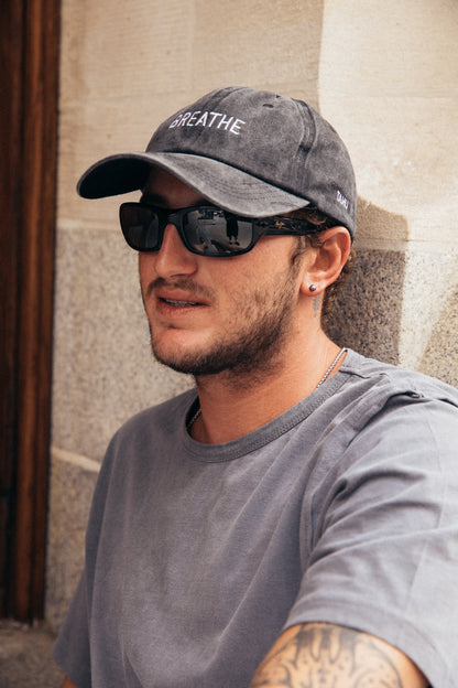 Breathe Unisex Cap Washed Grey
