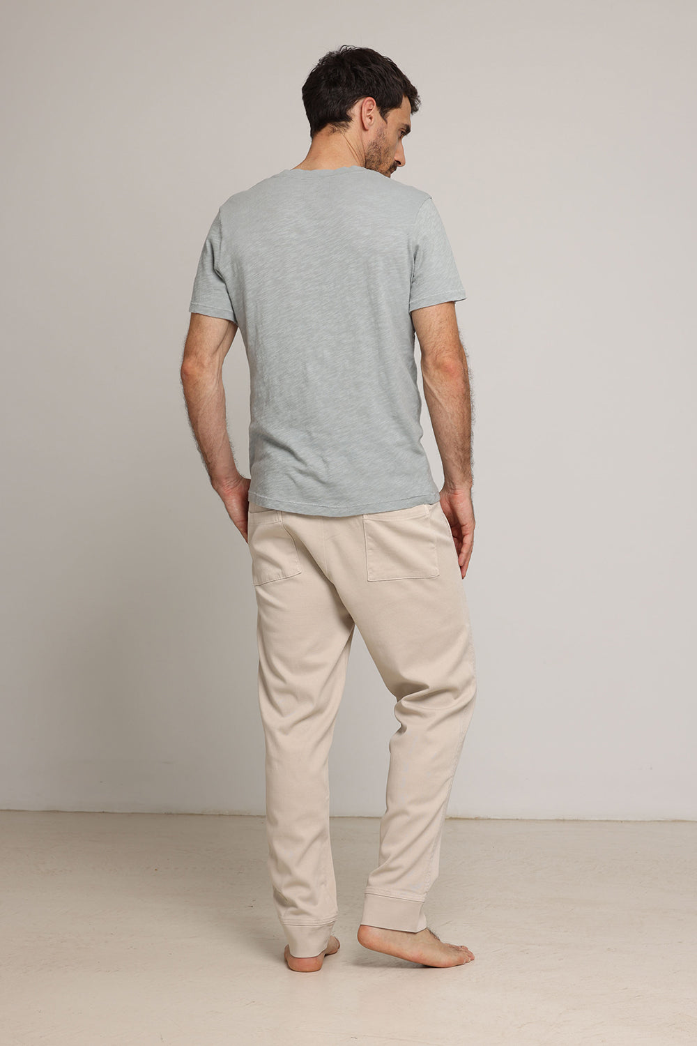 Linen Style T-Shirt Gray