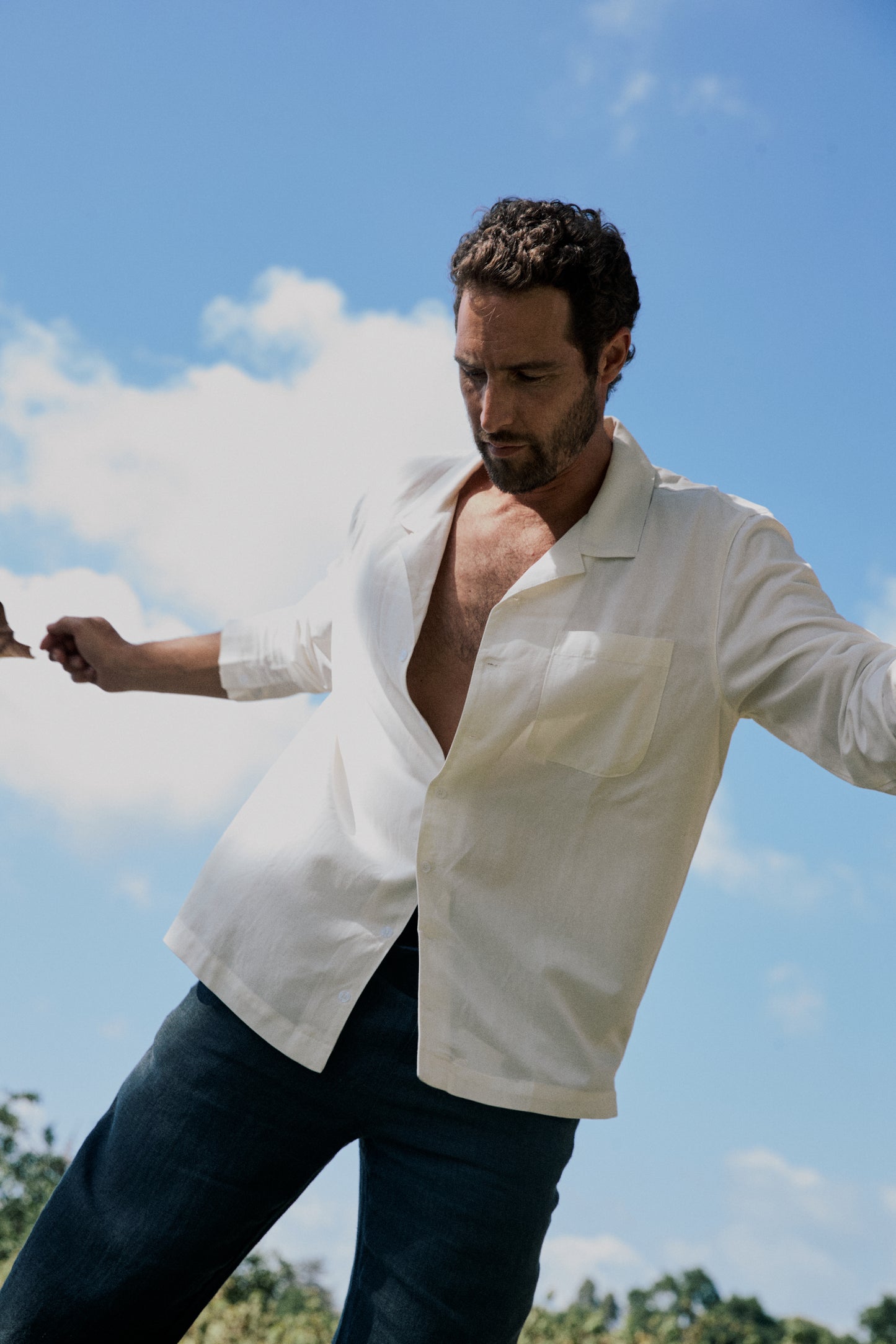 Relaxed Pocket Shirt white