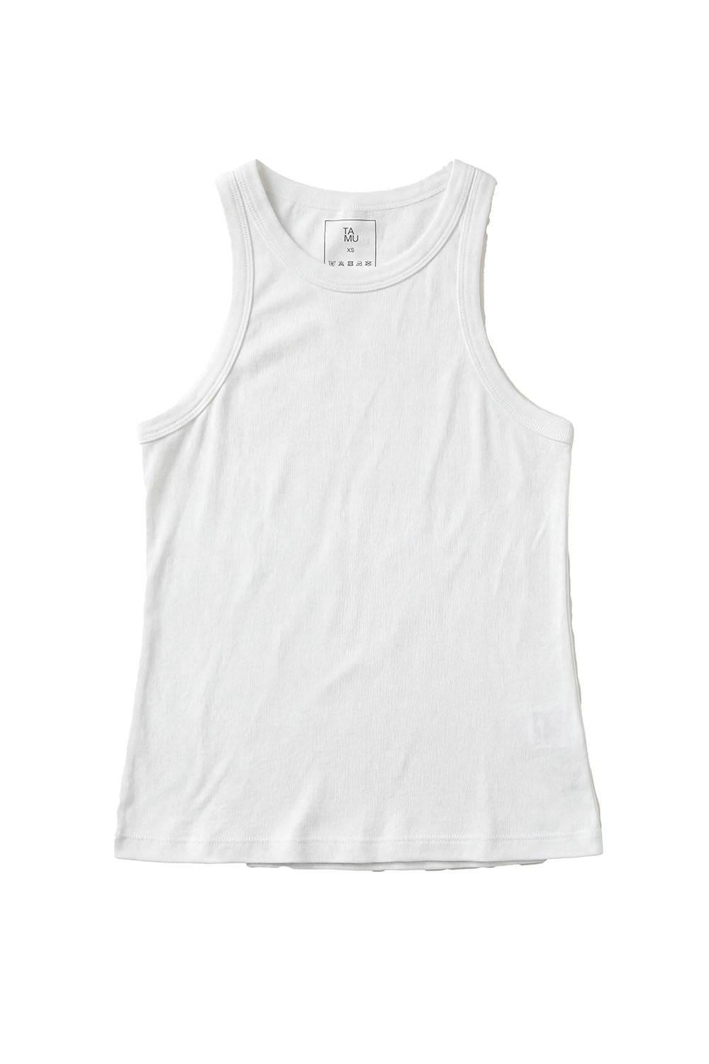 White Angela Collar Tank Top