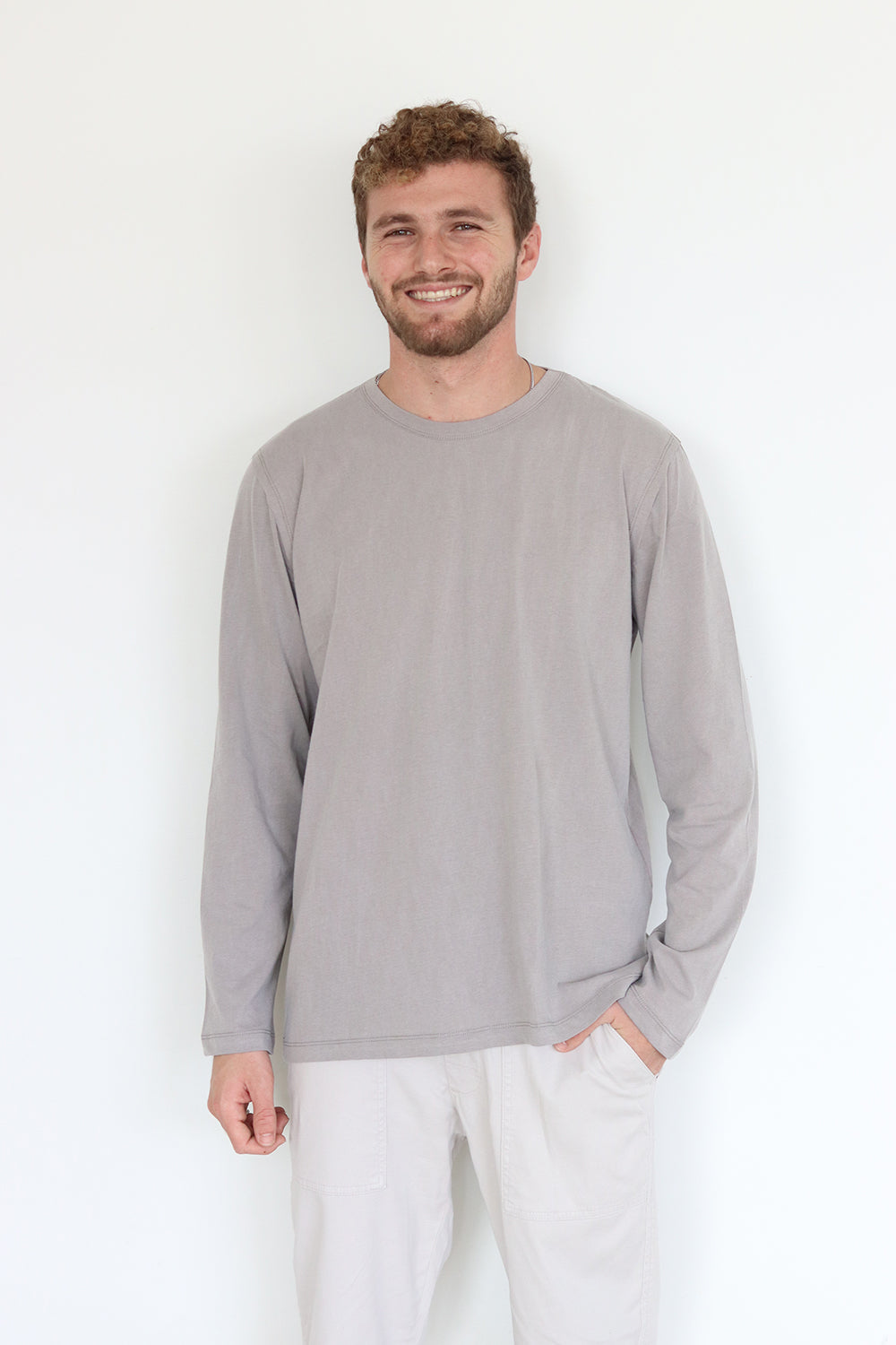 Gray Moka Long Sleeve T-Shirt