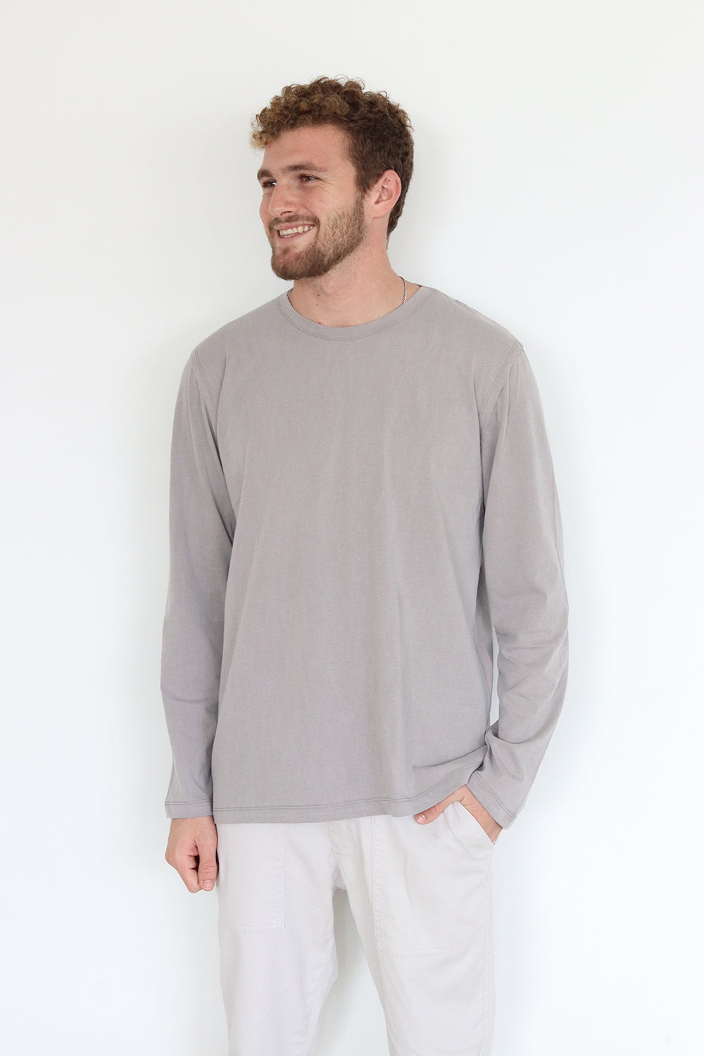 Gray Moka Long Sleeve T-Shirt